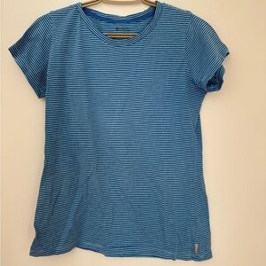 Columbia Striped Blue Short Sleeve Tee